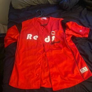Cincinnati reds lg button up